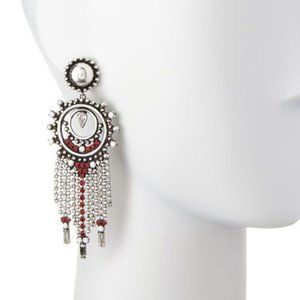 Dannijo Vitula Crystal Fringe Drop Earrings